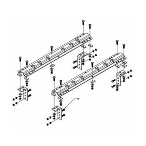 B&W Trailer Hitches 16K Patriot 5th Wheel Universal Mounting Rails - RVR3200