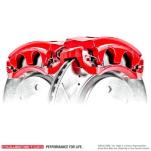 Power Stop Performance Powder Coated Rear Calipers with Brackets - S5300
