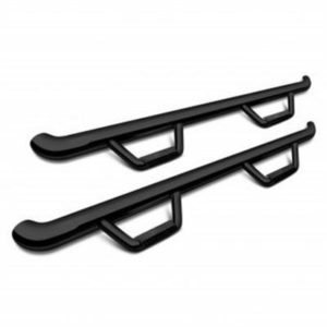 Smittybilt 2" Wheel to Wheel Nerf Steps with Cleated Steps (Black) - T1678CC