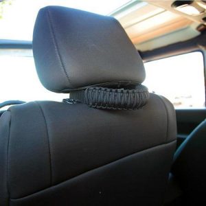 Bartact Paracord Grab Handle - Head Rest (Black) - TAOGHHPBB