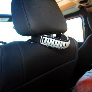 Bartact Paracord Grab Handle – Head Rest (White) - TAOGHHPBW