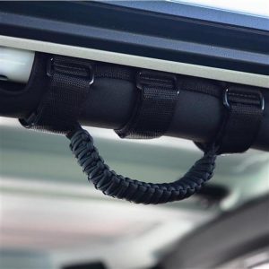 Bartact Paracord Grab Handle - Roll Bar (Black) - TAOGHUPBB