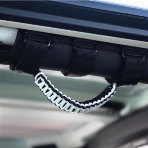 Bartact Paracord Grab Handle – Roll Bar (White) - TAOGHUPBW