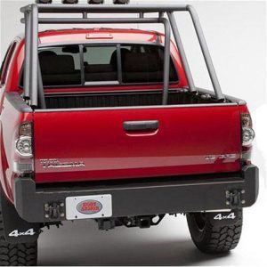 Body Armor Toyota Tacoma Rear Bumper in Black Powder Coat (Textured) - TC-2961