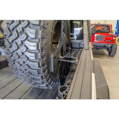 DV8 Offroad Stand Up in Bed Tire Carrier (Black) - TCGL-02 - Image 6