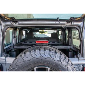 DV8 Offroad Interior Cargo Basket/Tire Mount (Black) - TCJL-10