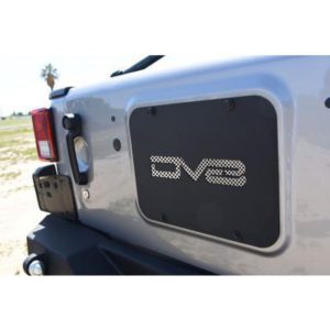 DV8 Offroad Rear Tailgate Cover Plate (Black) - TS01RJK