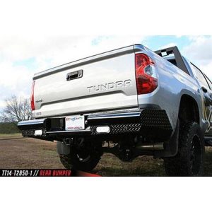 Fab Fours Black Steel Ranch Rear Bumper (Black) - TT14-T2850-1
