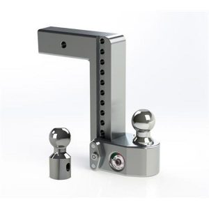 Weigh Safe Hitches 10 Inch Drop 2.5 Inch Shank Adjustable Ball Mount With Scale (Polished) - WS10-2.5