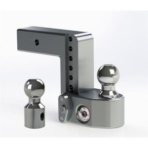 Weigh Safe Hitches 6 Inch Drop 2.5 Inch Shank Adjustable Ball Mount With Scale (Polished) - WS6-2.5