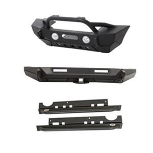 Smittybilt XRC Gen2 Front Bumper and Rock Slider Package (Black) - XRCJK3.1