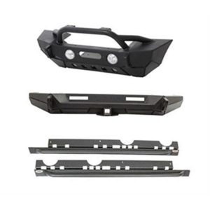 Smittybilt XRC Gen2 Front Bumper and Rock Slider Package (Black) - XRCJK4.1