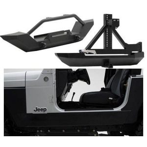 Smittybilt XRC Front Bumper Package (Black) - XRCTJ2