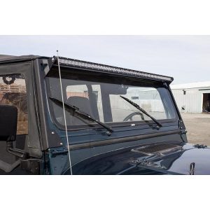 JcrOffroad 50 Inch Windshield Light Bar Mounts (Black ) - YJLM50-PC