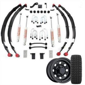 4 Inch Trail Master Complete Lift Kit with Springs and Pro Comp XMT2 Tires and Trail Master Wheel Package - Set of 4 - YJSPECIAL